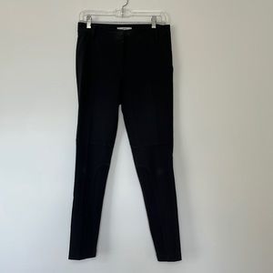 Tibi “Anson” Rib Knit Insert Skinny Pant - Black